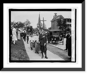 Historic Framed Print, St. Gabriel's Church May procession,  17-7/8" x 21-7/8"