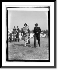 Historic Framed Print, Madam Wallenberg & Gustav Printz Kold, 5/17/23,  17-7/8" x 21-7/8"