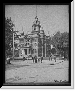 Historic Framed Print, Court house, Saginaw, Mich.,  17-7/8" x 21-7/8"