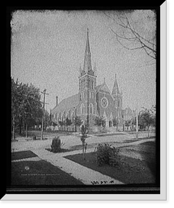 Historic Framed Print, St. Mary's Church, Saginaw, Mich.,  17-7/8" x 21-7/8"