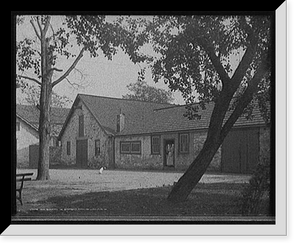 Historic Framed Print, Old stables in Bartram's Park [Bartram's Gardens], Philadelphia, Pa.,  17-7/8" x 21-7/8"