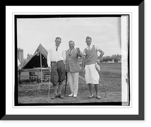 Historic Framed Print, J.S. Whitman, J.R. Standish, Dick Walsh, 6/29/23,  17-7/8" x 21-7/8"