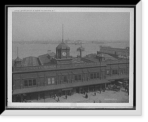Antique Railway Print - Philadelphia, Pennsylvania - R.R. Railroad ferri