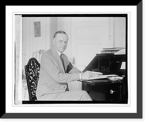 Historic Framed Print, Coolidge, 8/4/23 - 8,  17-7/8" x 21-7/8"