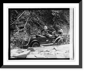 Historic Framed Print, Auto wreck, [7/30/23],  17-7/8" x 21-7/8"