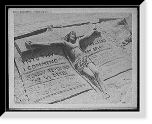 Antique Photo Print - Atlantic City - Sand modelling, N.J