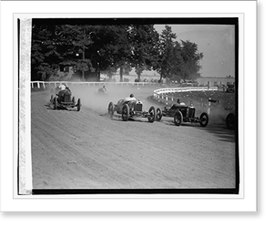 Vintage Photo Print - Auto races, Rockville Fair, 1923