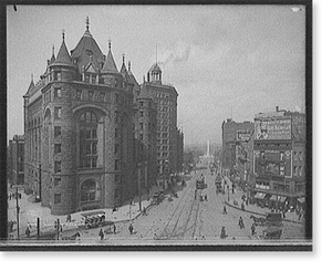 Vintage Street Scene - Buffalo - Niagara Street, N.Y
