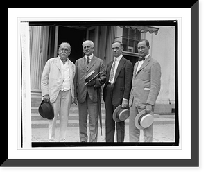 Historic Framed Print, [Four unidentified men], 9/3/23,  17-7/8" x 21-7/8"