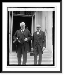 Historic Framed Print, Rt. Hon. William Ferguson, Massey & Hon. Henry Getty Chilton, 9/20/23,  17-7/8" x 21-7/8"