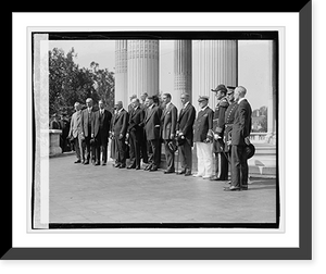 Historic Framed Print, Coolidge & Red Cross group,  17-7/8" x 21-7/8"