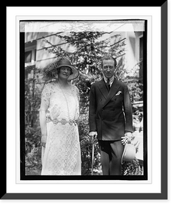 Historic Framed Print, Sir Roderick Jones & Lady Jones, [9/27/23],  17-7/8" x 21-7/8"