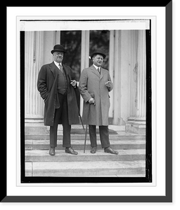 Historic Framed Print, Fred W. Upshaw & Wm. Wrigley, 10/23/23,  17-7/8" x 21-7/8"