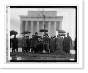 Vintage Americana Print - Oberlin tree planting, 1923