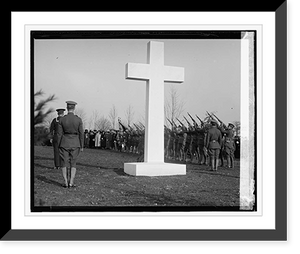 Historic Framed Print, Dedication of Argonne Monument, [11/23],  17-7/8" x 21-7/8"