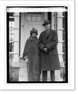 Black & White Photo - Leonard Wood Jr. & wife