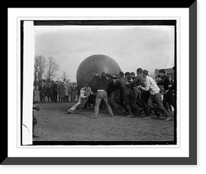 Historic Framed Print, Push ball, Md. State,  17-7/8" x 21-7/8"