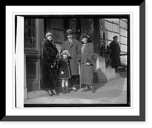 Historic Framed Print, Princess Zeinet & family, 1/17/24,  17-7/8" x 21-7/8"