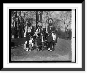 Historic Framed Print, Cheyenne Chiefs, 1/25/24 - 2,  17-7/8" x 21-7/8"