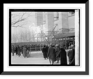 Historic Framed Print, Crowds at cathedral, [2/7/24] - 2,  17-7/8" x 21-7/8"