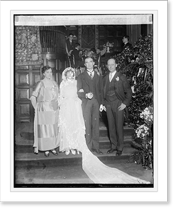 Historic Photo Print - Weddings - Wadsworth - Symington wedding, 1924