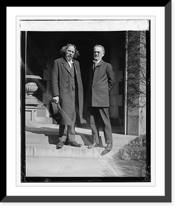 Historic Framed Print, Anton Lang & Father Thomas,  17-7/8" x 21-7/8"