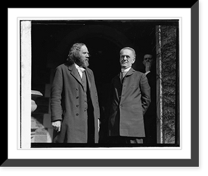 Historic Framed Print, Anton Lang & Father Thomas - 2,  17-7/8" x 21-7/8"