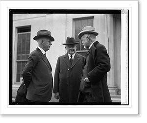 Vintage Americana Print - David V. Mulvane, Jno. T. Adams, & Lodge, 1924