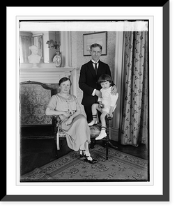Historic Framed Print, Victor Mutt & family, 4/8/24,  17-7/8" x 21-7/8"