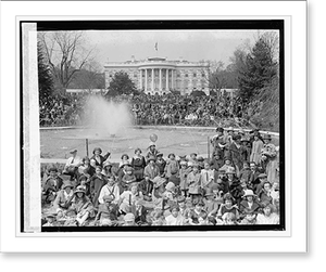 Historic Photo Print - Easter - egg rolling, 1924