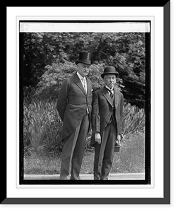 Sir Esme Howard & Rt. Hon. Wm. Morris Hughes, 5/10/24, Historic Reproduction