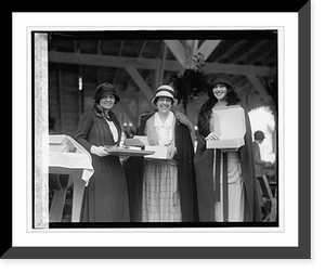 Historic Framed Print, Mrs. Jno. Howard, Mrs. Jno. David, Mme. Nano, 5/16/24,  17-7/8" x 21-7/8"