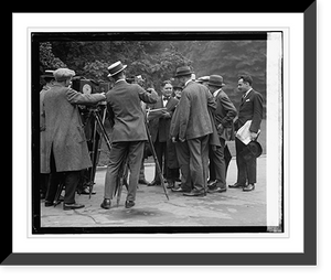 Historic Framed Print, Borah at W.H., 6/11/24,  17-7/8" x 21-7/8"