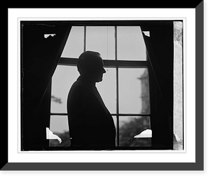 Historic Framed Print, Coolidge silhouette,  17-7/8" x 21-7/8"