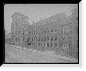 Historic Framed Print, Smith and Wesson factory, Springfield, Mass.,  17-7/8" x 21-7/8"