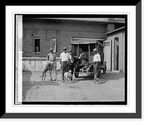 Historic Framed Print, Dog catchers,  17-7/8" x 21-7/8"