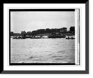 Historic Framed Print, Canoe Regatta and Water Carnival, Tidal Basin, [8/4/24] - 2,  17-7/8" x 21-7/8"
