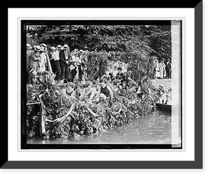 Historic Framed Print, Canoe Regatta and Water Carnival, Tidal Basin, [8/4/24] - 3,  17-7/8" x 21-7/8"