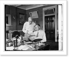 Vintage Americana Print - Sec. Wilbur & J.L. Latimer, 1924