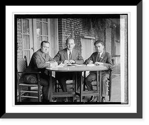 Historic Framed Print, Chas. Swem, Nathan Behrin, and Solomon Powsner (Shorthand Rep. Con.), [8/20/24],  17-7/8" x 21-7/8"