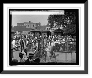 Historic Framed Print, Entrance to ball park,  17-7/8" x 21-7/8"