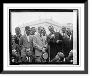 Historic Framed Print, Coolidge with Wash. baseball team, 9/5/24,  17-7/8" x 21-7/8"