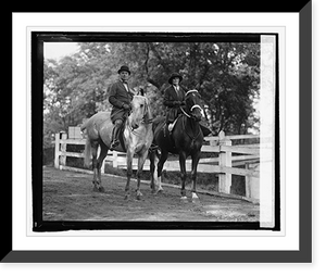Historic Framed Print, Brig. Gen. & Mrs. Wm. Mitchell, 9/24/24,  17-7/8" x 21-7/8"