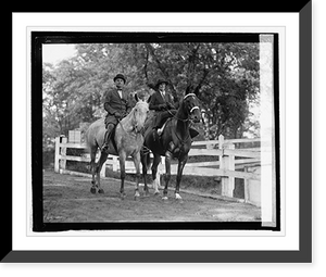 Historic Framed Print, Brig. Gen. & Mrs. Wm. Mitchell, [9/24/24],  17-7/8" x 21-7/8"