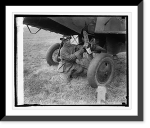 Historic Framed Print, Capt. A.J. Eagle demonstration at Bowling Field, [10/30/24],  17-7/8" x 21-7/8"