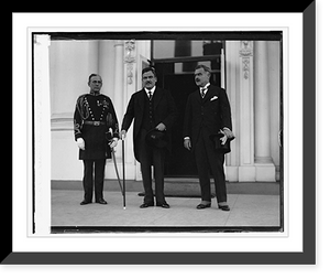 Historic Framed Print, Col. C.O. Sherrill - Gen. P.E. Calles, J.B. Wright at W.H., [10/31/24],  17-7/8" x 21-7/8"