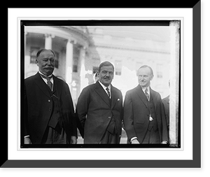 Historic Framed Print, Taft, Gen. Calles, Coolidge at W.H., [10/31/24] - 2,  17-7/8" x 21-7/8"