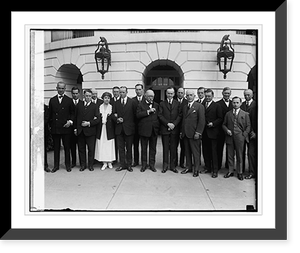 Historic Framed Print, Executive heads of national advertising agencies at W.H., 10/29/24 - 2,  17-7/8" x 21-7/8"