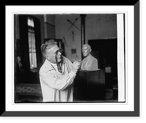 W. Clark Noble with bust of Woodrow Wilson, 12/22/24, Historic Reproduction
