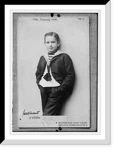 Ferd. Schumann - Heink, standing three-quarters, photo: Hahn Nachf., Dresden, Ferdinand Str. 11.Hahn, Historic Print